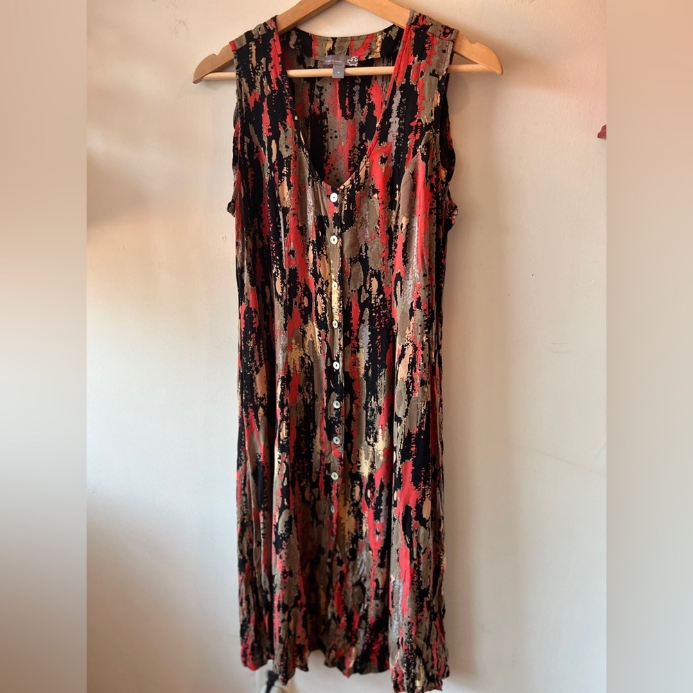 Sears Vintage Multicolour Dress Button Up M GUC